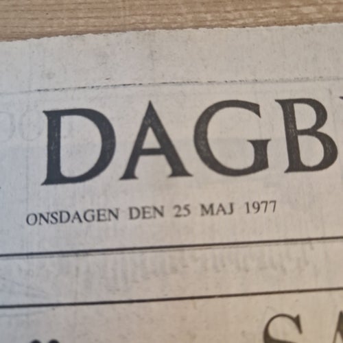Svenska Dagbladet 25 Maj 1977