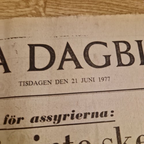 Svenska Dagbladet från 1977