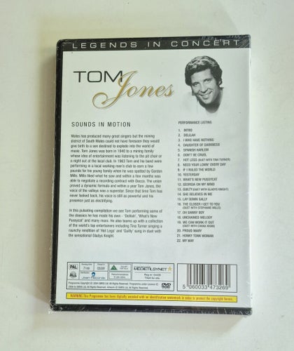 Tom Jones - Legends In Concert - Sounds In Motion / Ny Inplastad / DVD