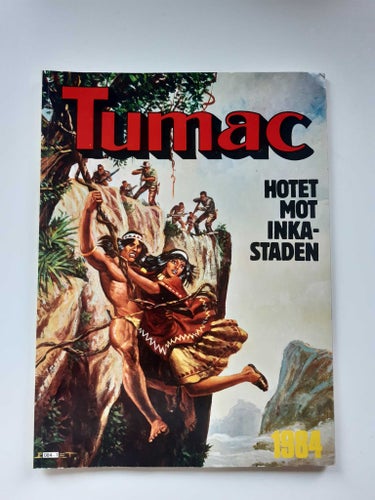 TUMAC "Hotet mot Inkastaden" från 1984 Seriealbum