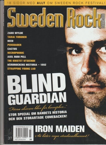 Sweden Rock Magazine - Blind Guardian #37. Okt/Nov 2005. NM (Near Mint)