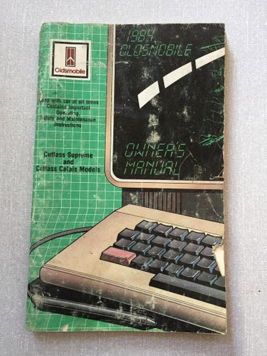 1984 Oldsmobile Owners Manual Cutlass Supreme & Cutlass Calais Models