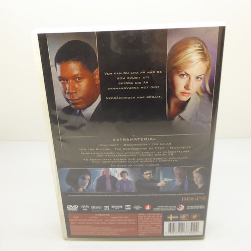 24 Säsong 2 - Kiefer Sutherland - Region 2, DVD-box, Svensk text, Fint skick
