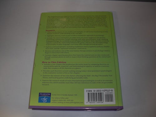 Personality Theories - Development, growth and diversity - Bem P. Allen