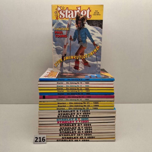 Starlet x24 från 80-90-talet - Seriepaket - Se bilder för nummer/årtal