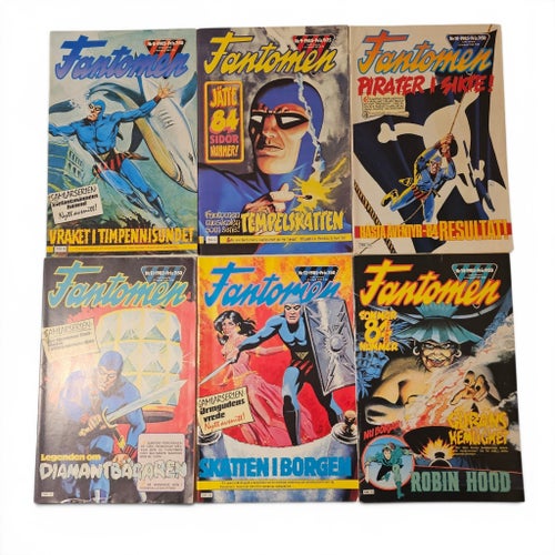 Fantomen Serietidningar - 12 st 1985-1986