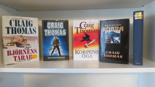5 böcker av Craig Thomas spionromaner o technothrillers