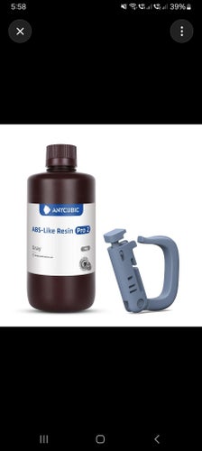 ANYCUBIC ABS-liknande Resin Pro 2, Grå, 1 kg