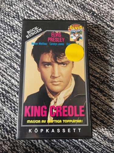 King Creole VHS Elvis Presley + Egmont reklamblad