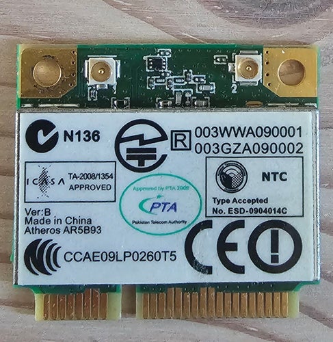 Atheros AR5B93 Trådlöst Nätverkskort