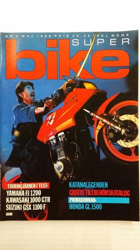 Super Bike nr 5 1988: Kawasaki 1000 GTR, Suzuki GSX 1100 F, Yamaha FJ 1200