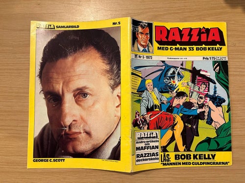 Razzia 1972 nr 5, samlarbild George C. Scott, Very Fine plus