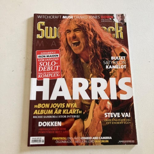 SWEDEN ROCK MAGAZINE NR.96. 2012. HARRIS, BON JOVI, WITCHCRAFT.