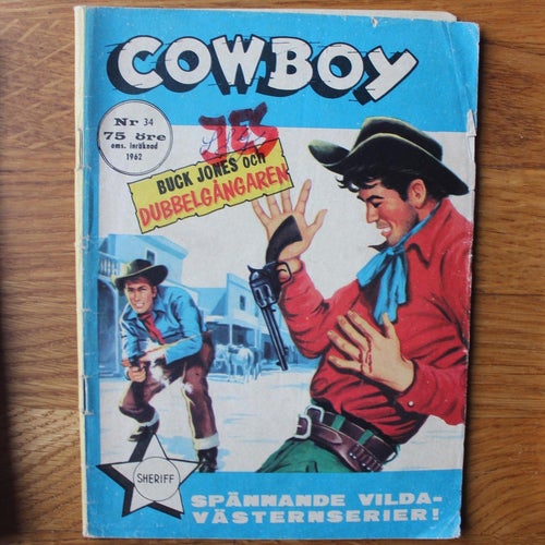 Cowboy 1962 nr 34 Buck Jones och dubbelgångaren