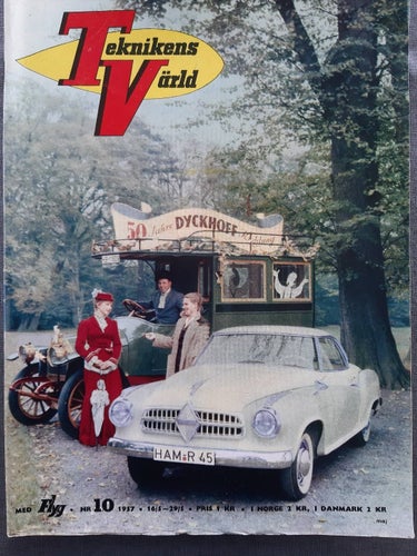 Teknikens Värld nr 11 1957: Zündapp 250 S, Peugeot 403