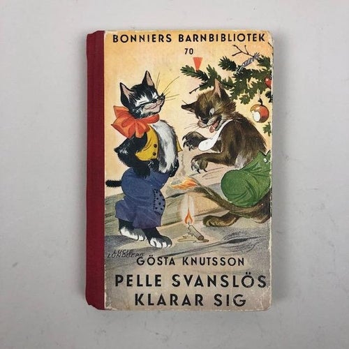 Bok, Pelle Svanslös klarar sig, , Bonniersförlag 1948 Gösta Knutsson