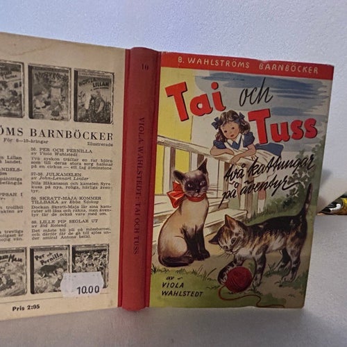 Tai och Tuss två kattungar på äventyr av Viola Wahlstedt, Very G, Wahlströms 10