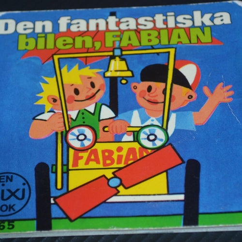 Äldre Pixibok Den fantastiska bilen, Fabian