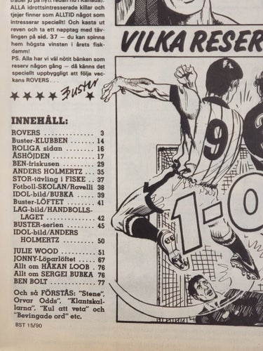 Buster tidning nr 15, 1990