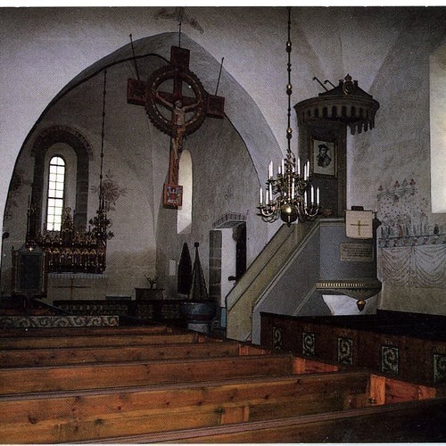 Vykort av Sundre Kyrka, Gotland