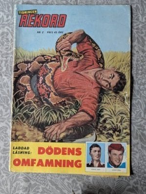 REKORD TIDNINGEN NR.2 1958 DÖDENS OMFAMNING LAGBILD TRE KRONOR