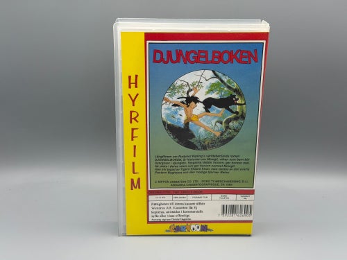 Djungelboken VHS – Svenskt tal – Wendros 6284 – Nippon Animation 1989