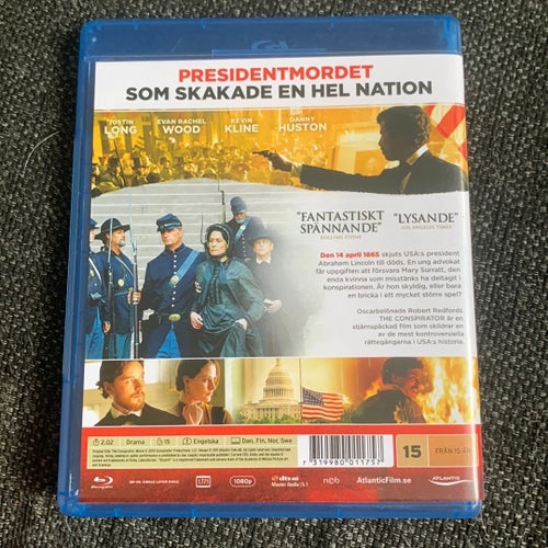 The Conspirator - Mordet på Abraham Lincoln (Blu-ray)