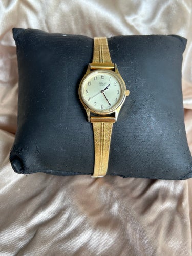 Seiko Quartz vintage Damklocka Guldpläterad
