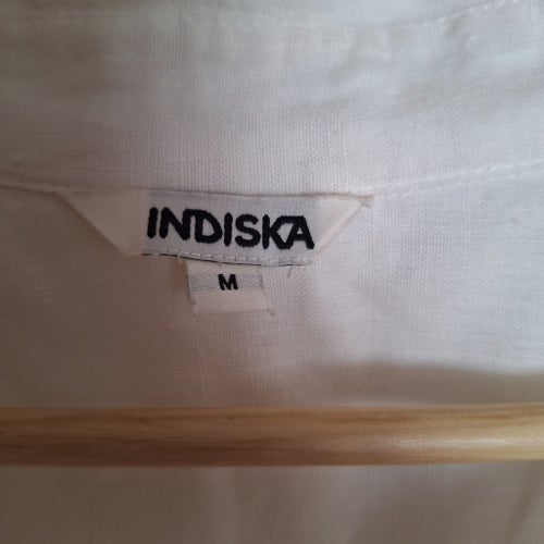 Linneklänning, skjortklänning. INDISKA. Storlek M