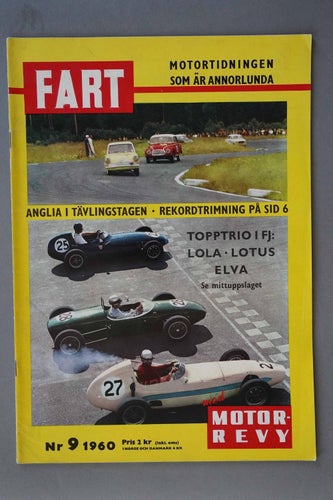 FART 1960/9 Mercedes 220S, Opel Rekord -61, Goggomobil Royal 700, Anglia trimmas