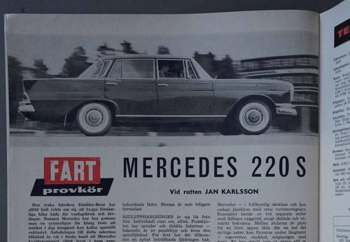 FART 1960/9 Mercedes 220S, Opel Rekord -61, Goggomobil Royal 700, Anglia trimmas
