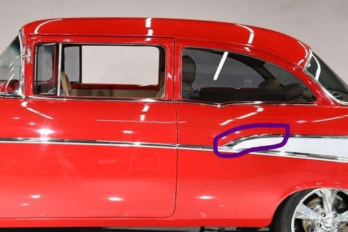 Främre del övre list bakskärm /dörr vä sida Chevrolet Bel Air 210 2dr & 4dr 1957