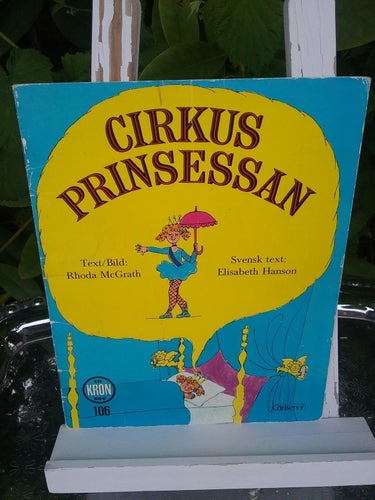 Cirkus prinsessan Kronbok Carlsen 1973 Vintage Utmärkt skick