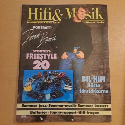 Hifi & Musik tidning med David Bowie från 1987