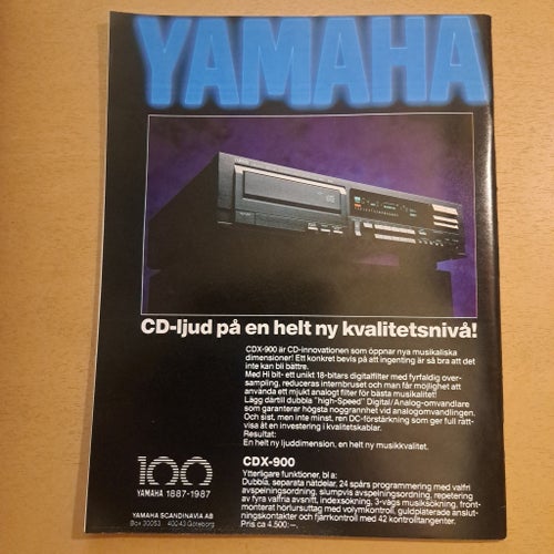 Hifi & Musik tidning med David Bowie från 1987