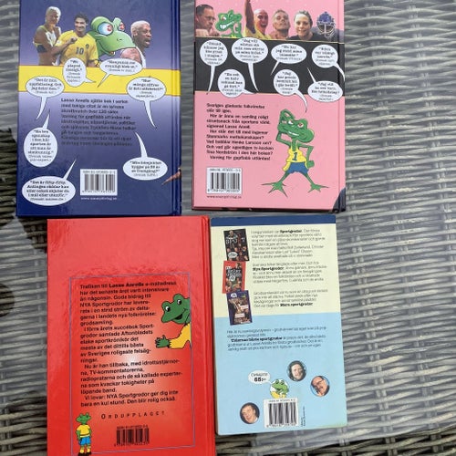 Lasse Anrell -sportgrodor bokpaket 4 st