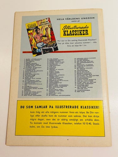 Illustrerade Klassiker  Nr 83 - Första utgåva !