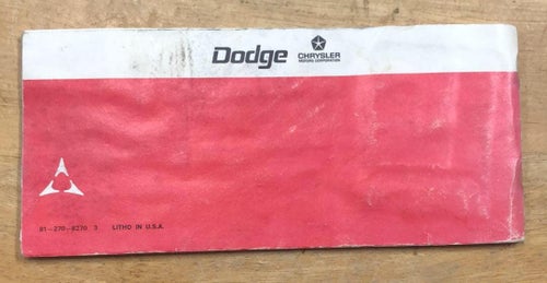 1973 Dodge Polara & Monaco Operator´s Instructions