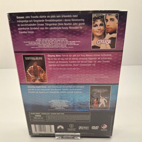 The Travolta Collection x3 - Region 2, DVD-box, Svensk text, Inplastad