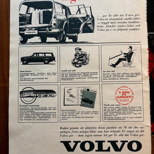 Volvo Amazon Combi Annons 1964