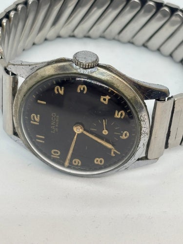 Lanco 15 Rubis Antimagnetic Swiss Made Klocka cal 1022 för renovering
