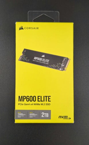 Corsair MP600 Elite 2TB NVMe SSD, PCIe 4.0 M.2, PS5 & PC – Ny&Oöppnad