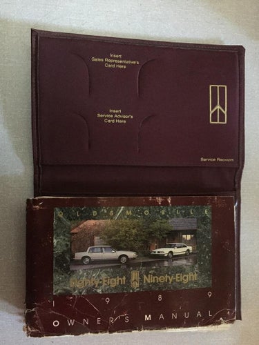 1989 Oldsmobile Owners Manual Eighty-Eight & Ninety-Eight