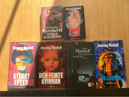 6 böcker skrivna av Henning Manlell