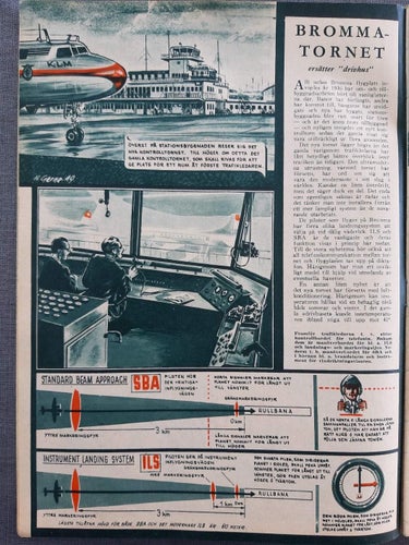 Teknikens Värld nr 4 1949: Brommatornet, hangarfartyg, AJS-Matchless