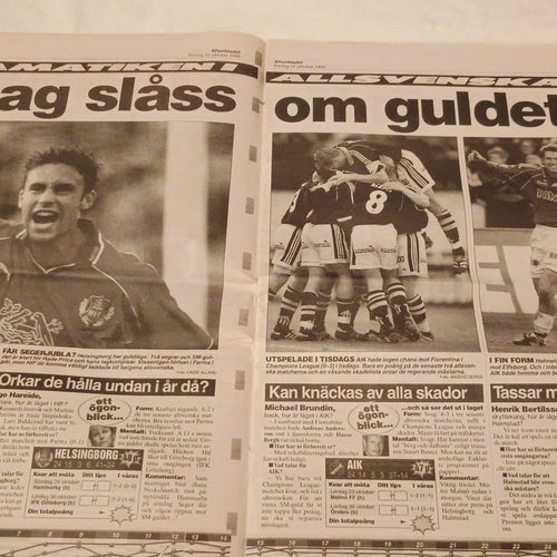 Aftonbladet Spelextra 22 oktober 1999 - Ödeshelgen Allsvenskan