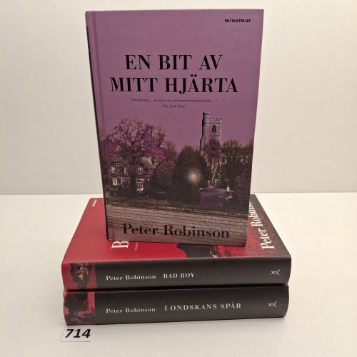 Peter Robins x3 Bokpaket - hårdpärm - Se bilder för titlar