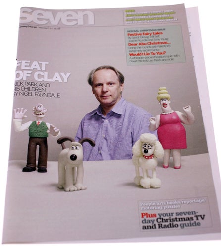 Seven Magazine-December 21st 2008-Nick Park/Wallace and Gromit-damaged cover