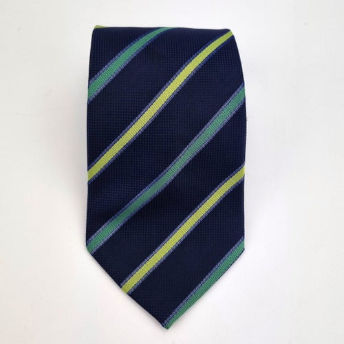 ÄKTA Ermenegildo ZEGNA - Slips Siden Silke Silk Blå
