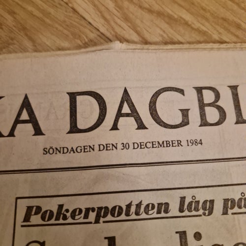 Svenska dagbladet 30 december 1984